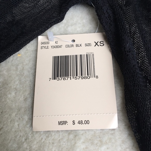 Sheer Lace-Up Mesh Top - Picture 4 of 4